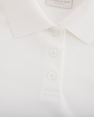 Fair Liar Loose Fit Polo Sleeveless T Shirt (White)