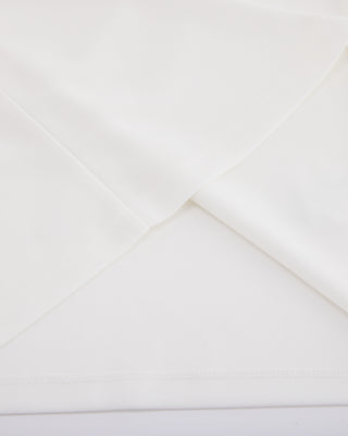 Fair Liar Loose Fit Polo Sleeveless T Shirt (White)