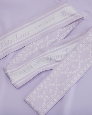 Fair Liar Silk Scarf Set T Shirt (Lavender)