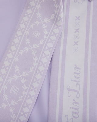 Fair Liar Silk Scarf Set T Shirt (Lavender)
