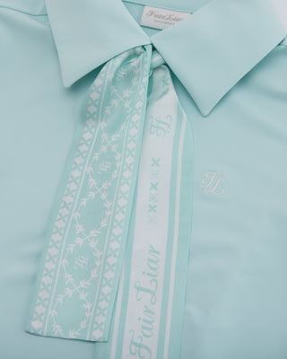 Fair Liar Silk Scarf Set T Shirt (Mint)