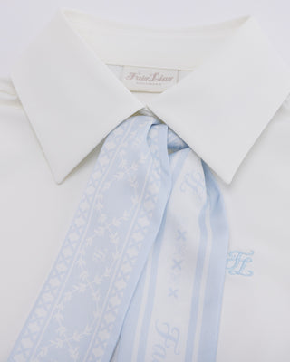 Fair Liar Silk Scarf Set T Shirt (White)