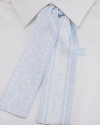 Fair Liar Silk Scarf Set T Shirt (White)