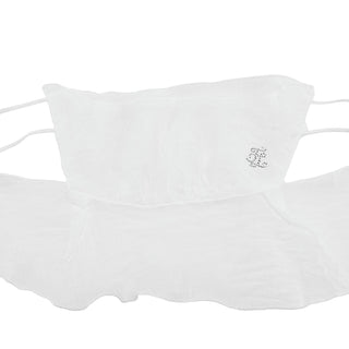 Frill Seersucker Two-Layer Mask (White)