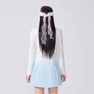 Shushu Ribbon Cardigan (White)