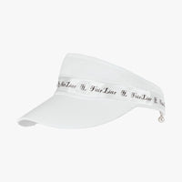 Logo Tape With Pearl Visor (White)