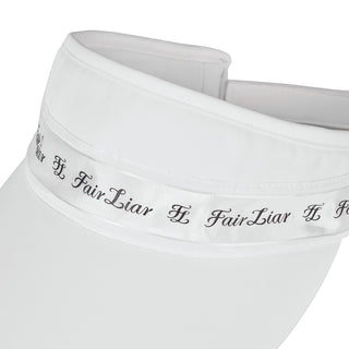 Logo Tape With Pearl Visor (White)