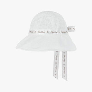 Lace Bonnet Hat (White)