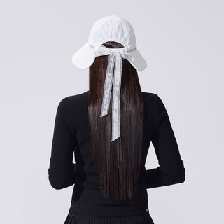 Lace Bonnet Hat (White)