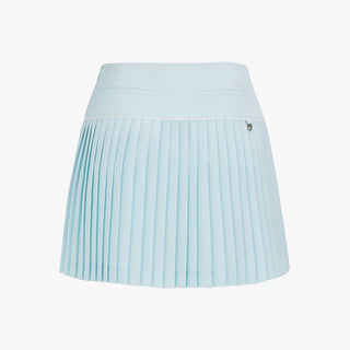 Crochet Flare Pleated Skirt (Mint)