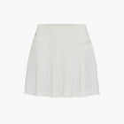 Lace Flare Pleated Skirt (White)