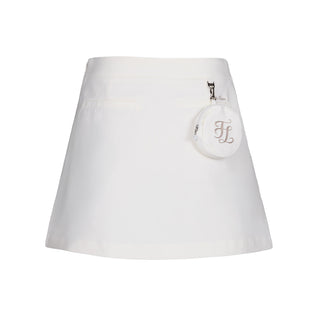 Folded A-line skirt (Cream)