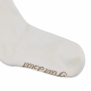 Lace Logo Knee Socks (White)