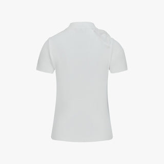 Chiffon Ribbon Cap Sleeve knit (White)