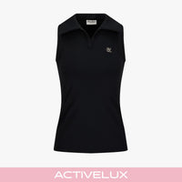 Lucé Halter Sleeveless T-Shirt (Black)