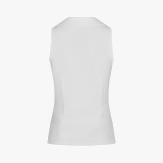 Lucé Halter Sleeveless T-Shirt (White)