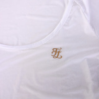 Frill Sleeve Cooling Inner T-shirt (White)