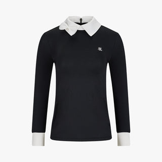 Ribbon Point Longsleeve T-shirt (Black)