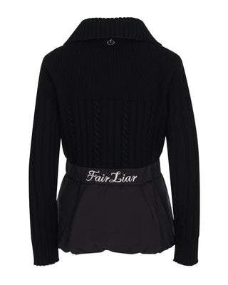 Knitted puffer Jacket (Black)
