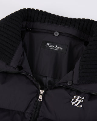 Knitted puffer Jacket (Black)