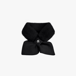 Logo Knit Muffler (Black)