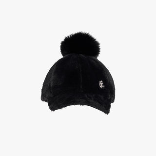 Fur Ball Point Cap (Black)