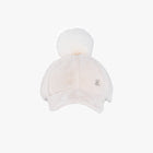 Fur Ball Point Cap (Ivory)