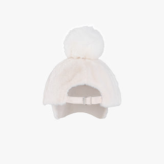 Fur Ball Point Cap (Ivory)
