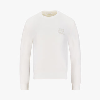 Fluffy Pearl Logo Windproof Knit (Ivory)