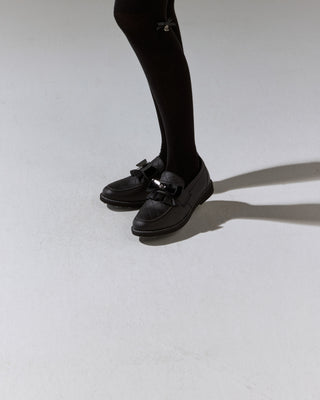 Frill Ribbon Golf Shoes (Black)