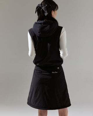 Fair Liar Cropped Puffy Vest (Black)