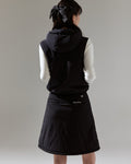 Fair Liar Cropped Puffy Vest - Black