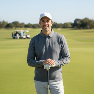 Men's Houndstooth Point T Shirt (Charcoal Grey)