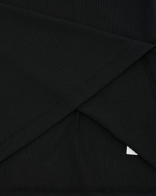 Ruffle High Neck Cooling Inner T Shirt (Black)