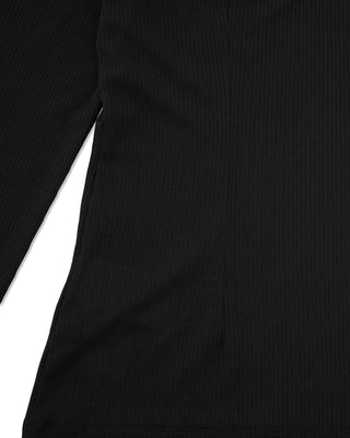 Ruffle High Neck Cooling Inner T Shirt (Black)