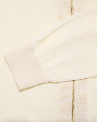 Scassi Collar ZipUp Cardigan (Ivory)
