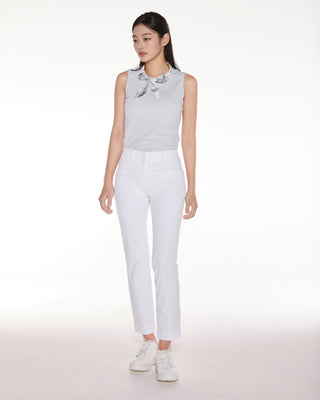 Botanical Scarf Set Sleeveless T Shirt (Blue)