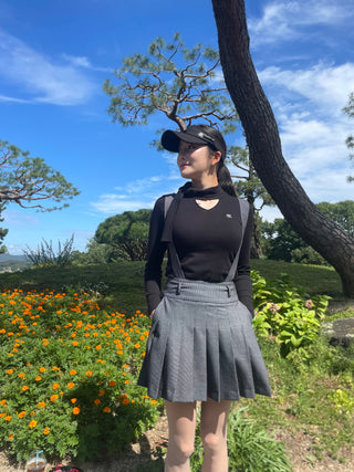 Fair Liar Leather Ribbon Visor (Black)