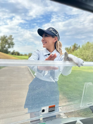 Side logo wide Ribbon visor (Black)