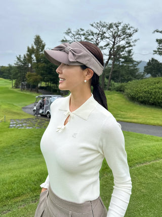 Side Big Ribbon Visor (Cocoa)