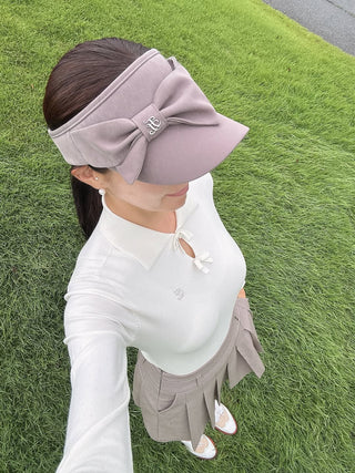 Side Big Ribbon Visor (Cocoa)