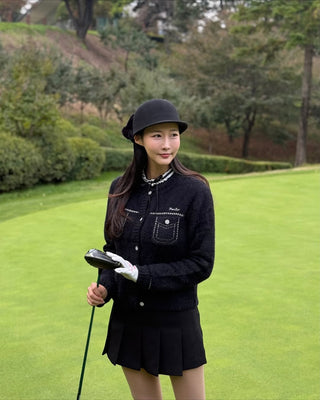 Big Ribbon Felt Cap (Black)