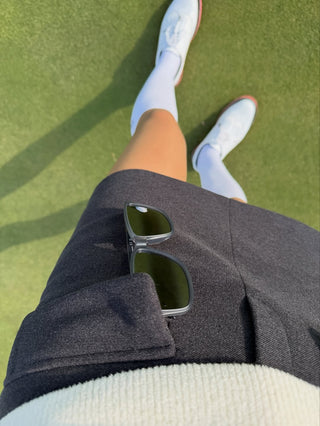 Brushed H-line Skirt (Charcoal Grey)