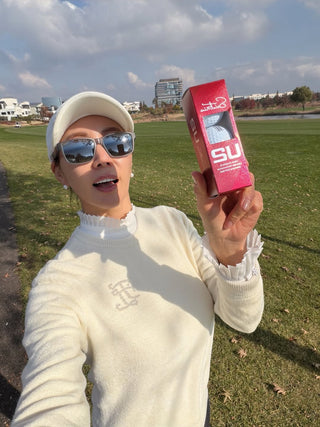 Fluffy Pearl Logo Windproof Knit (Ivory)