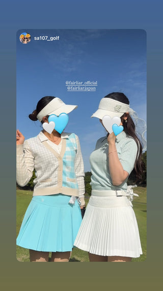Lace Pearl Organza Visor (White)