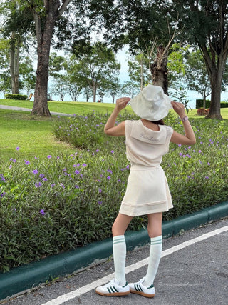 Waffle Sailor Vest (Cream)