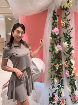 Lucé Flare Skirt (Cocoa)