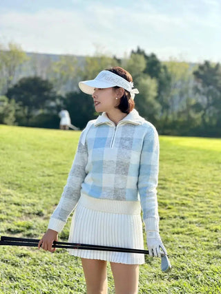 [FL Signature] Pearl & Bead Flare Pleated Skirt (Ivory)