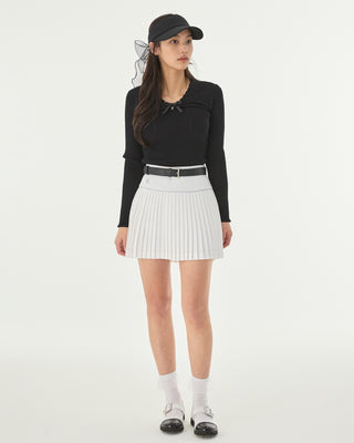 Ribbon Shirring Knit (Black)