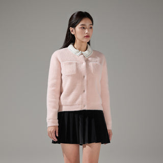 Stitch Windproof Cardigan (Pink)